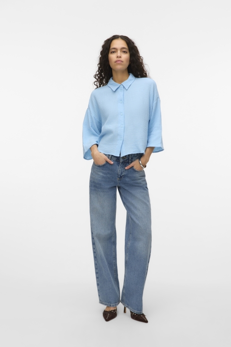 Vero Moda vmnatali crop shirt wvn noos